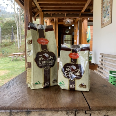 Café Carnielli Torrado e Moído 250g - Bebida Fina