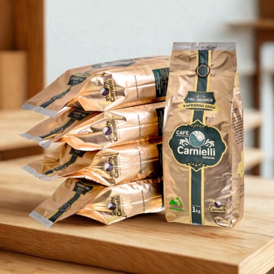 Kit 5 unidades - Café Torrado em Grão Espresso - Especial 1 Kg