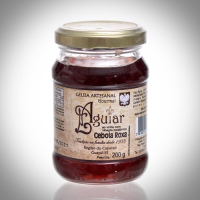 Geleia Artesanal Gourmet L Aguiar - Cebola Roxa ao Vinho com Vinagre Balsâmico - 200g
