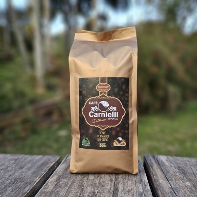 Café Torrado em Grão Cereja Natural Intenso Carnielli 500g